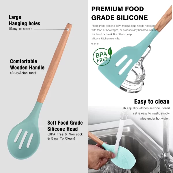 11PCS Silicone Kitchen Cooking set - Image 3