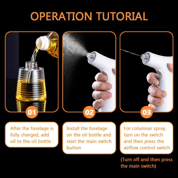 Electric Olive Oil Spray Bottle - Image 4