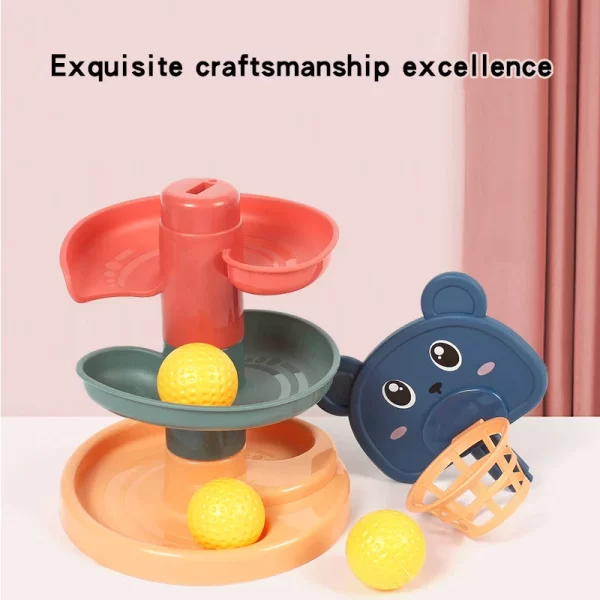 Baby Toys Rolling Ball Pile Tower - Image 2