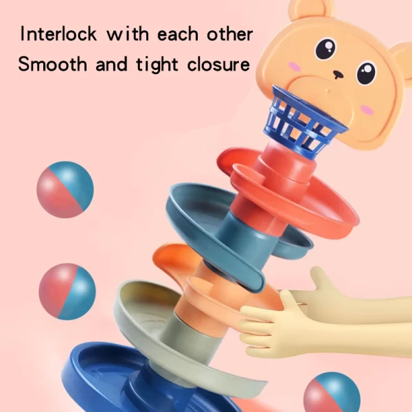 Baby Toys Rolling Ball Pile Tower - Image 4