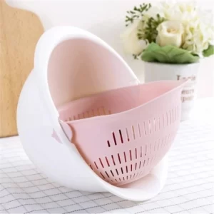 Double Drain Basket Bowl Fruit Vegetables