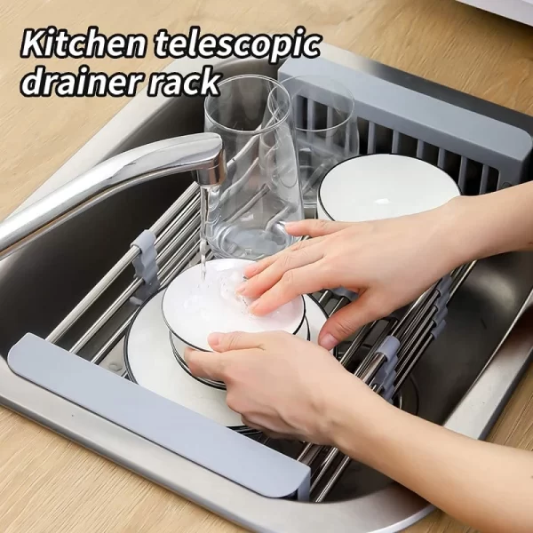 Kitchen Retractable Drainer Rack - Image 4