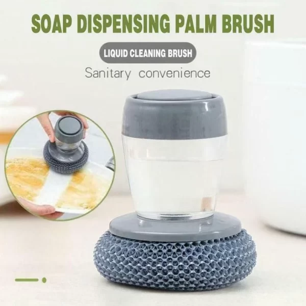 Kitchen Soap Dispensing Palm Brush - Image 3