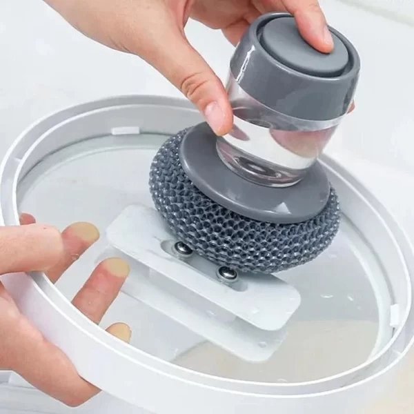 Kitchen Soap Dispensing Palm Brush - Image 4
