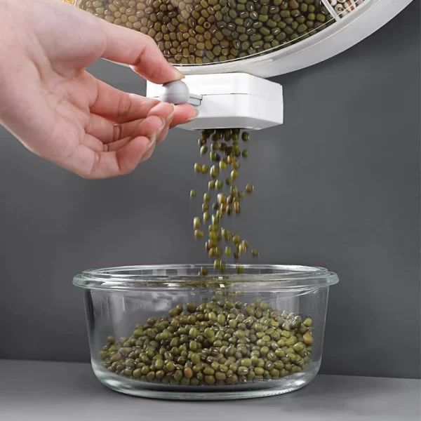 Lattice wall-mounted grain storage box - Image 3