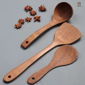 Wooden Turner Spatula Rice Spoon