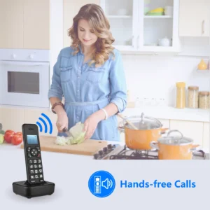 Cordless Phone Screen Display Rechargeable
