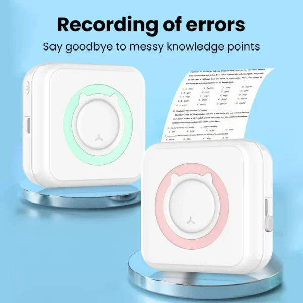 Olaf Mini Printer Portable Thermal Stickers Paper Inkless Bluetooth Wireless Impresora Android IOS Portable Label Printer - Image 3