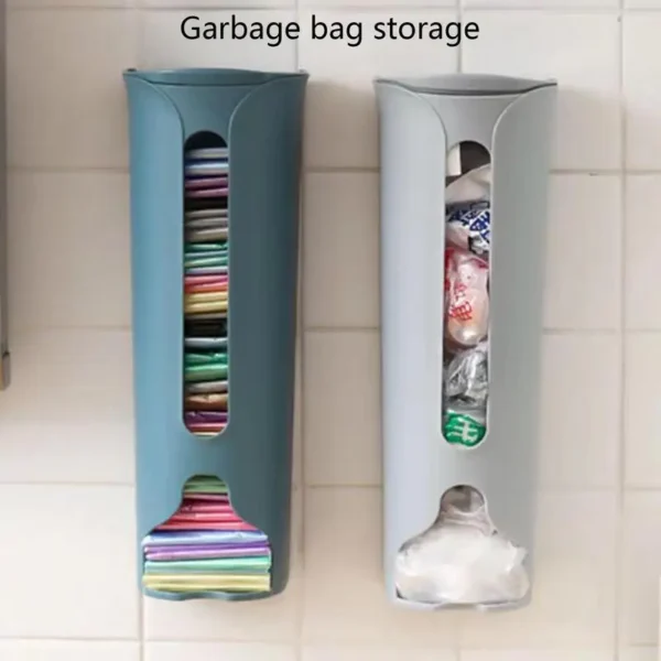 Plastic Bag Holder for Grocery Bags,Shopping bags - Wall Mount or On The Cabinet Kitchen Grocery Bag Dispenser/Storage/Organzier - Image 2