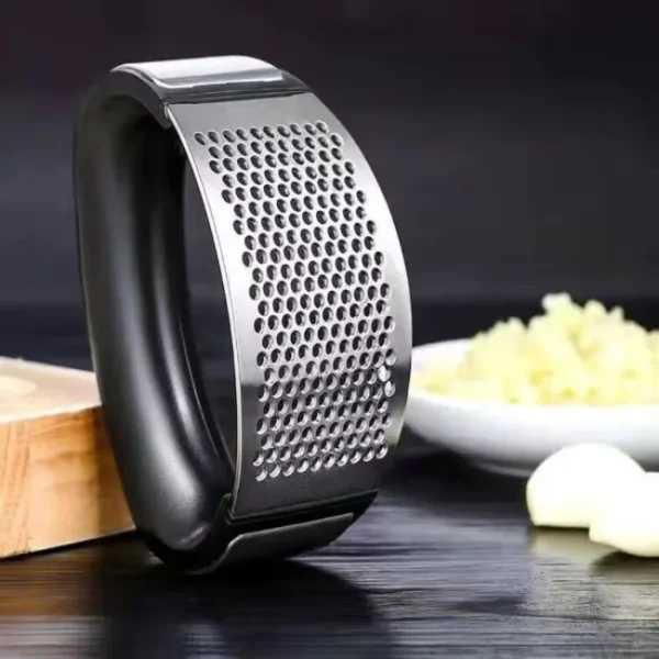 Stainless Steel Garlic Press Crusher - Image 4