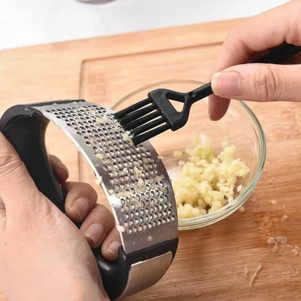 Stainless Steel Garlic Press Crusher - Image 5