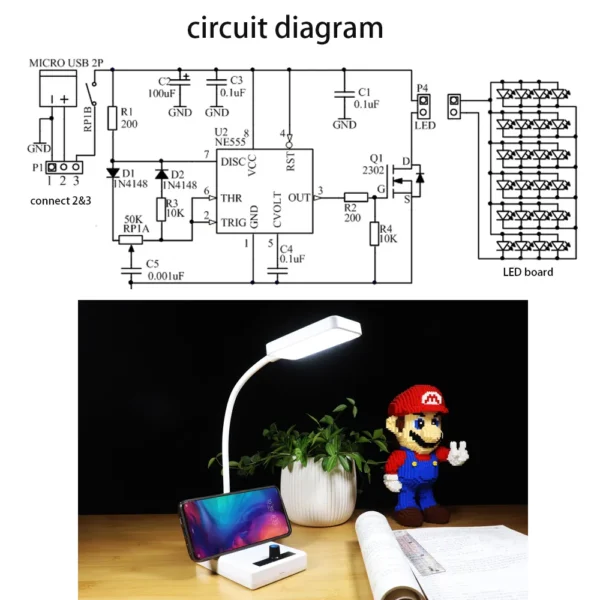 diy electronic kit LED table Lamp - Image 6