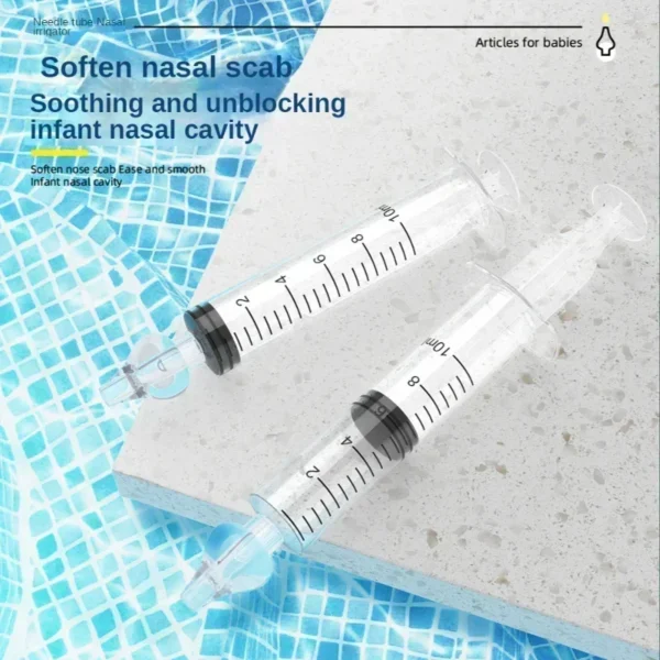 10ML/20ML Baby Nasal Aspirator Syringe Baby Nose Cleaner Rhinitis Nasal Washer Irrigator Baby Nose Washing for Children - Image 2