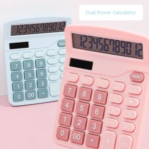 Solar Calculator Dual Power Supply