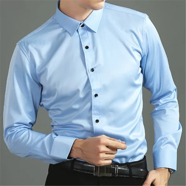 Men's Social Shirt Elasticity - Image 4