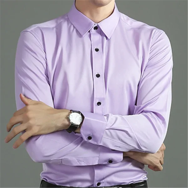 Men's Social Shirt Elasticity - Image 5