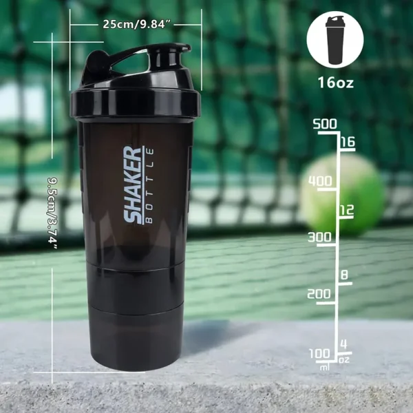 3 Layers Shaker Protein Bottle - Image 5