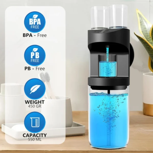 550ml Automatic Mouthwash Dispenser - Image 2