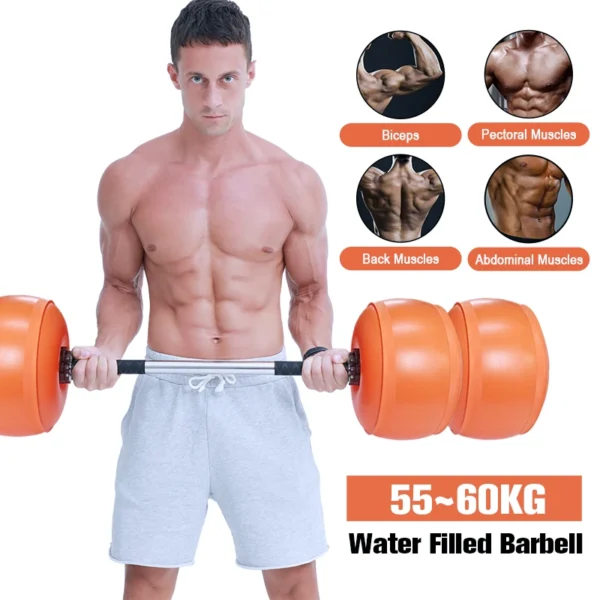 60KG Gym Equipment Water Filled Dumbbells - Image 2