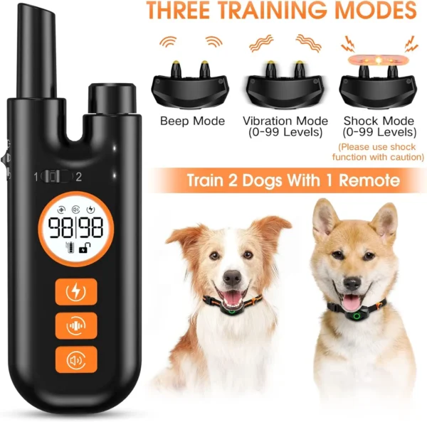 Dog Training Collar, 2 Dogs Shock Collar - Image 2