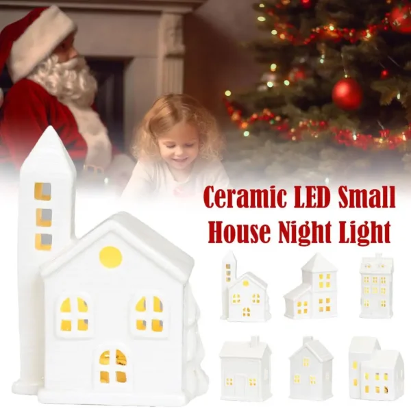 Ceramic Christmas Village  For Home Table Durable - Image 4