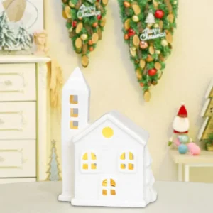 Ceramic Christmas Village  For Home Table Durable