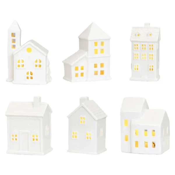 Ceramic Christmas Village  For Home Table Durable - Image 6