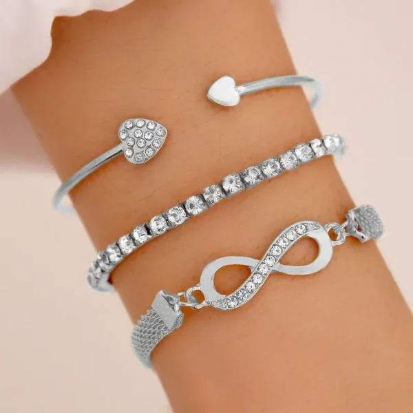 Fashion Women's Bracelet Love Open Bracelet Vintage charm bracelet Infinite Bracelet Wedding Bracelet Anniversary Gift Jewelry - Image 2