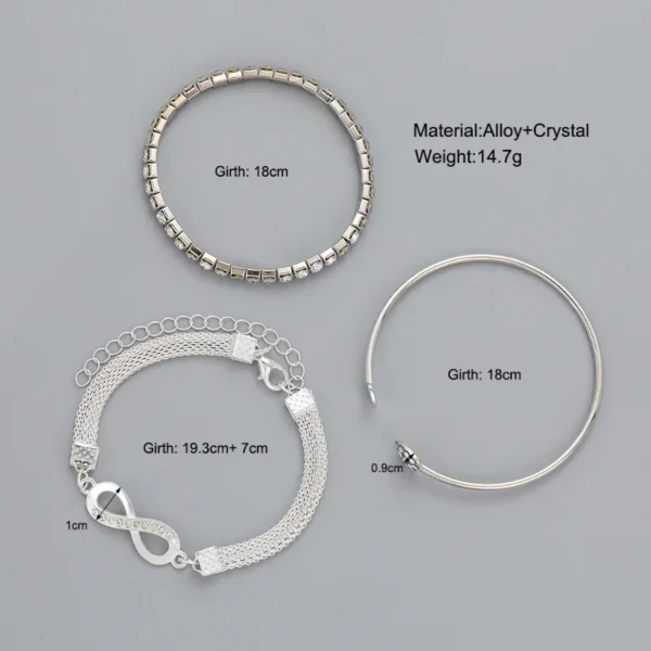 Fashion Women's Bracelet Love Open Bracelet Vintage charm bracelet Infinite Bracelet Wedding Bracelet Anniversary Gift Jewelry - Image 3