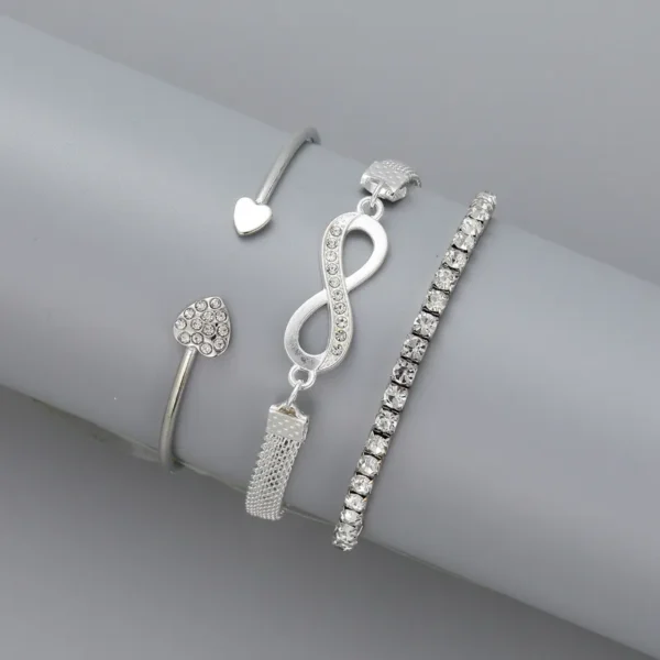 Fashion Women's Bracelet Love Open Bracelet Vintage charm bracelet Infinite Bracelet Wedding Bracelet Anniversary Gift Jewelry - Image 4