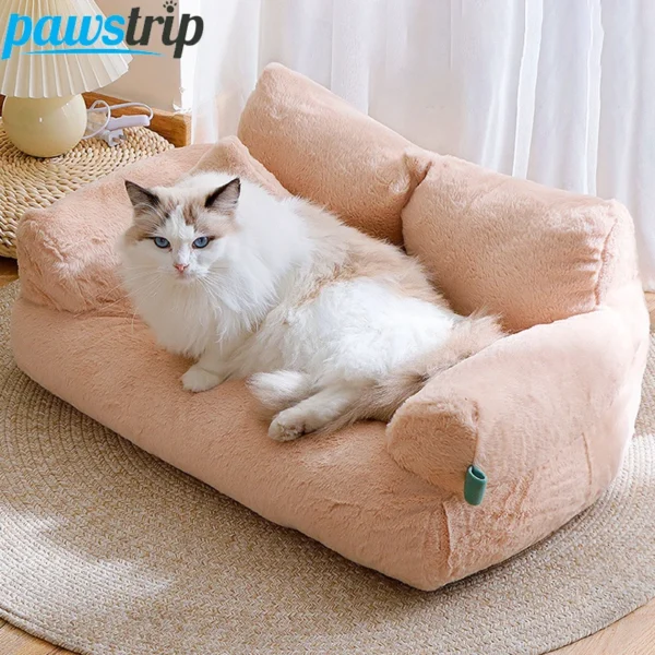 Luxury Cat Bed Sofa Winter - Image 2