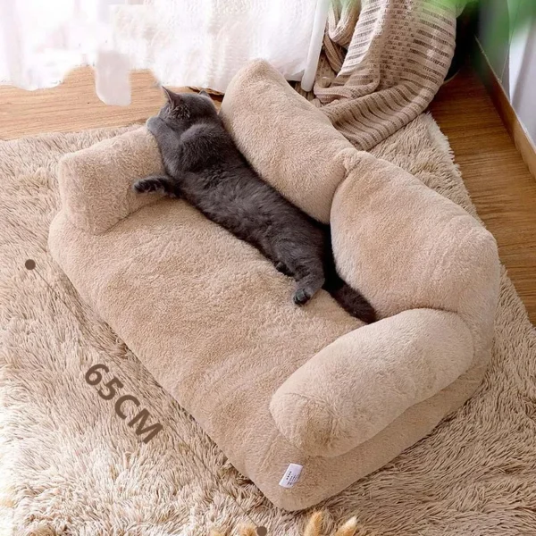 Luxury Cat Bed Sofa Winter - Image 4