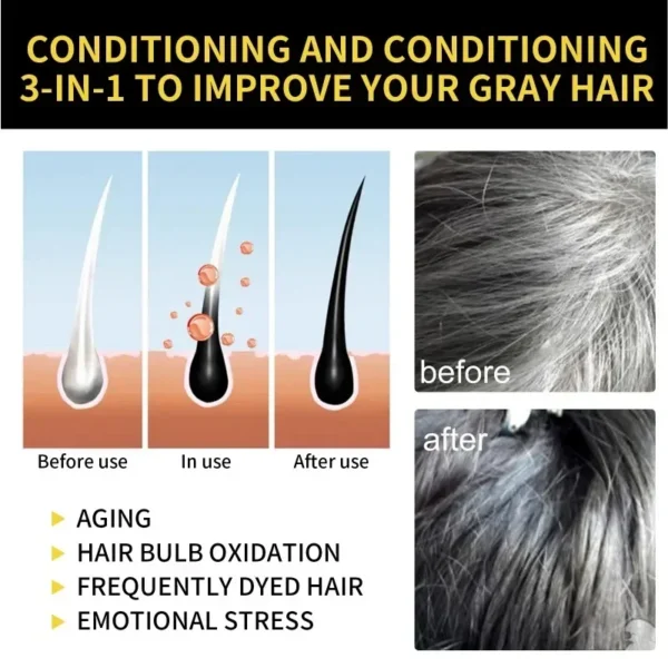 Natural Herbal Hair Dye Shampoo - Image 3