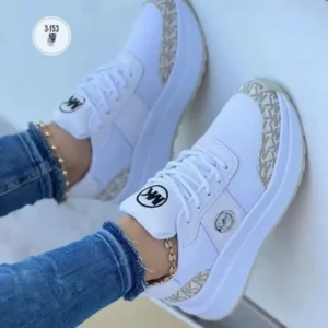 Women Sneakers Lace-Up Breathable Sports Shoes