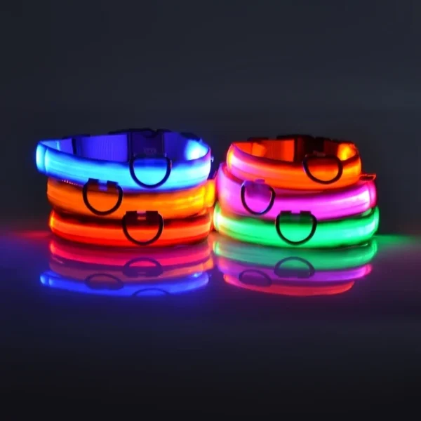 Nylon LED Dog Collar - Image 3
