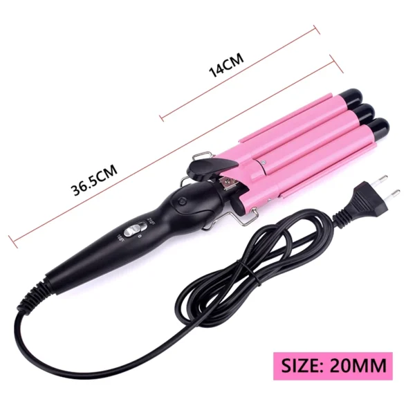 Ceramic Triple Barrel Hair Curler - Image 5