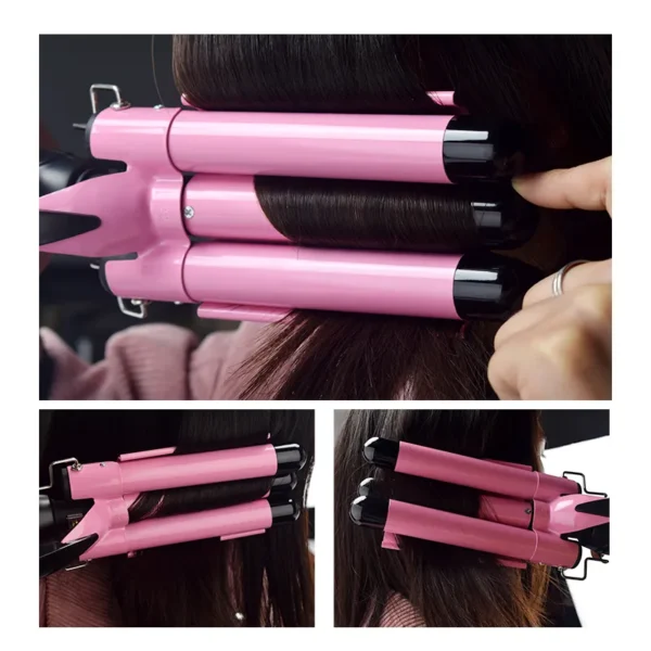 Ceramic Triple Barrel Hair Curler - Image 6