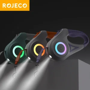 Automatic Dog Leash Retractable LED