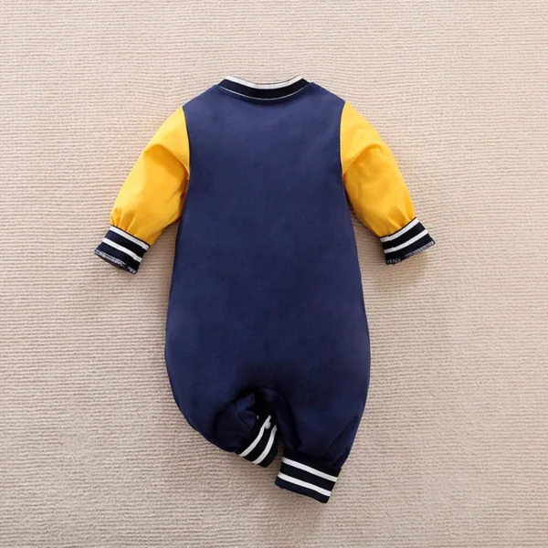 Handsome Baseball Jersey Baby Bodysuit - Image 2