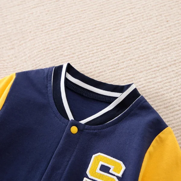 Handsome Baseball Jersey Baby Bodysuit - Image 3
