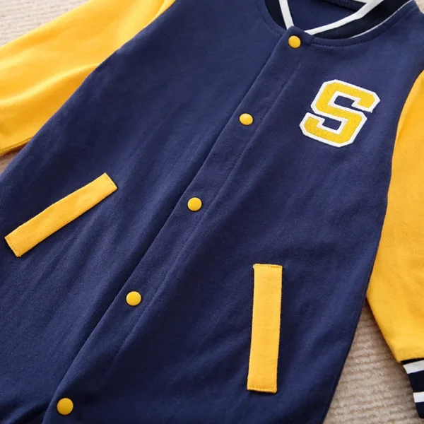 Handsome Baseball Jersey Baby Bodysuit - Image 4