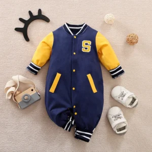 Handsome Baseball Jersey Baby Bodysuit