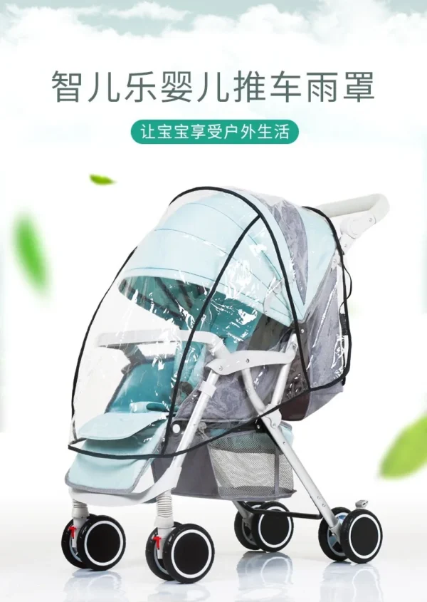 Universal Stroller Rain Cover Baby Car - Image 5