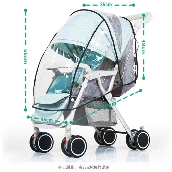 Universal Stroller Rain Cover Baby Car - Image 6